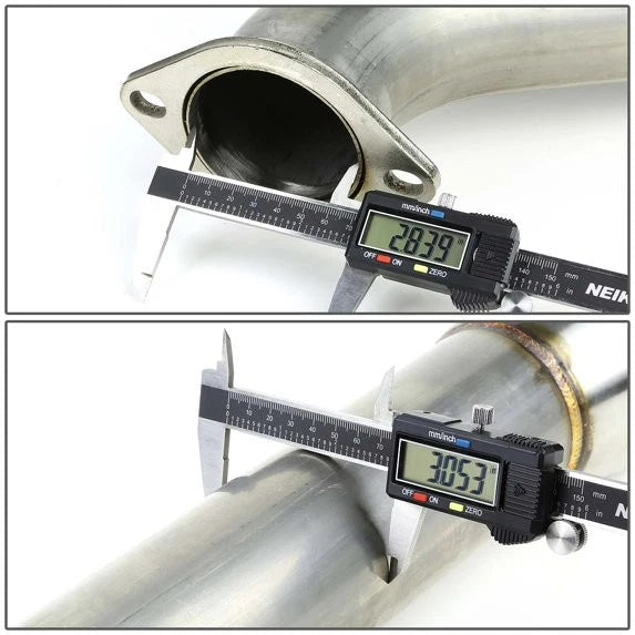 4" Rolled Muffler Tip Catback Exhaust System for Mitsubishi Eclipse (2000–2005)
