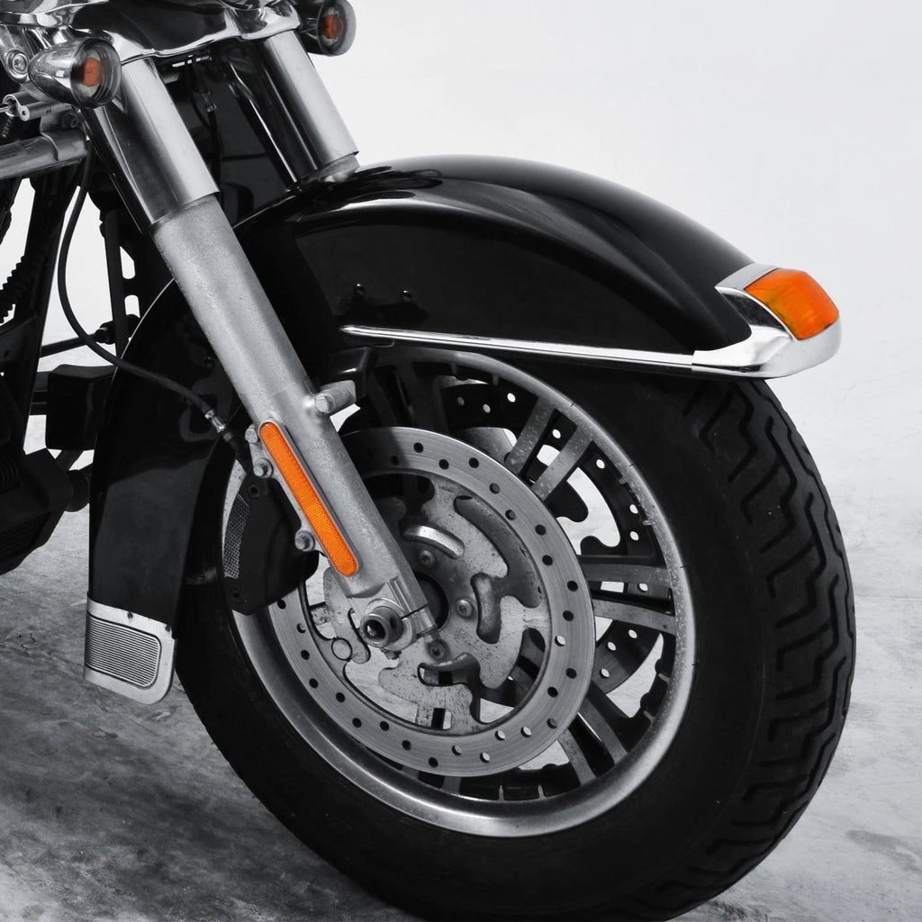 Vivid Black Front Fender for Harley Touring Electra Glide Road King FLHR (1989–2013)