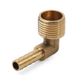 Brass Barb Hose Fitting 90 Degree Elbow 8mm x 1/2G for Automotive