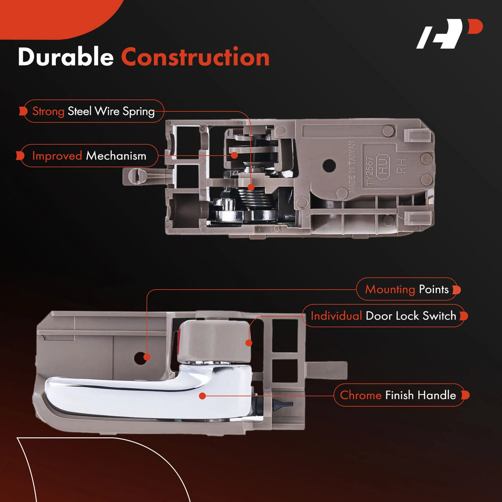 Front RH Interior Door Handle for Toyota Tacoma Corolla Scion (2015–2019)
