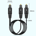 Digital Optical Audio Splitter for Audio Devices (1 to 2 Outputs)