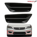 Set of 2 Black Fog Light Covers for Honda Accord Sedan (2013–2015)