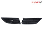 Set of 2 Bumper Fog Light Lamp Covers for Honda Pilot (2016–2018) Black Housing