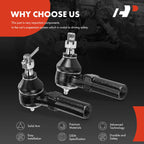 2x Front Outer Steering Tie Rod Ends for Toyota Corolla (2009-2019)