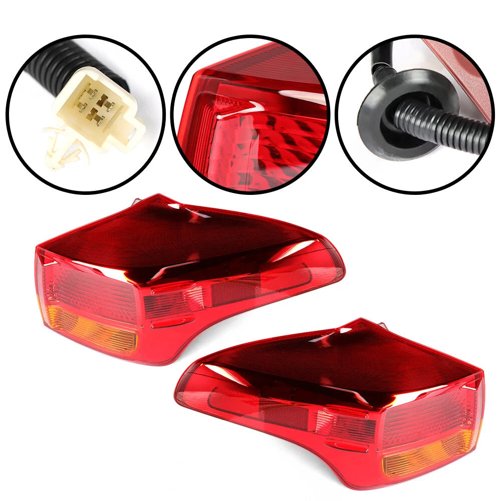 Outer Tail Lights Set of 2 Halogen Red for Toyota RAV4 (2013–2015)