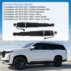 Rear Air Shock Struts + Compressor Pump for Chevy Tahoe GMC Yukon (2015-2019)