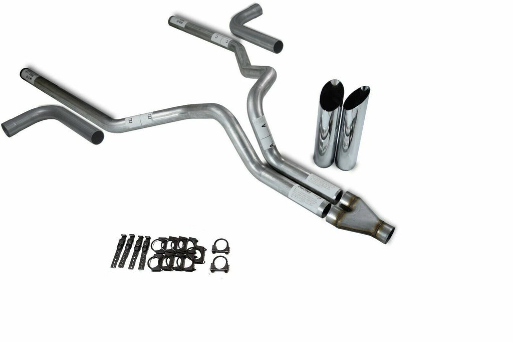 3" Dual Exhaust Kit for Ford F150 (2021–2025) - Y Pipe, Slash Tips, Side Exit