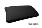 Leather Console Lid Armrest Cover for Toyota Prius (2010–2015) Blue Stitch