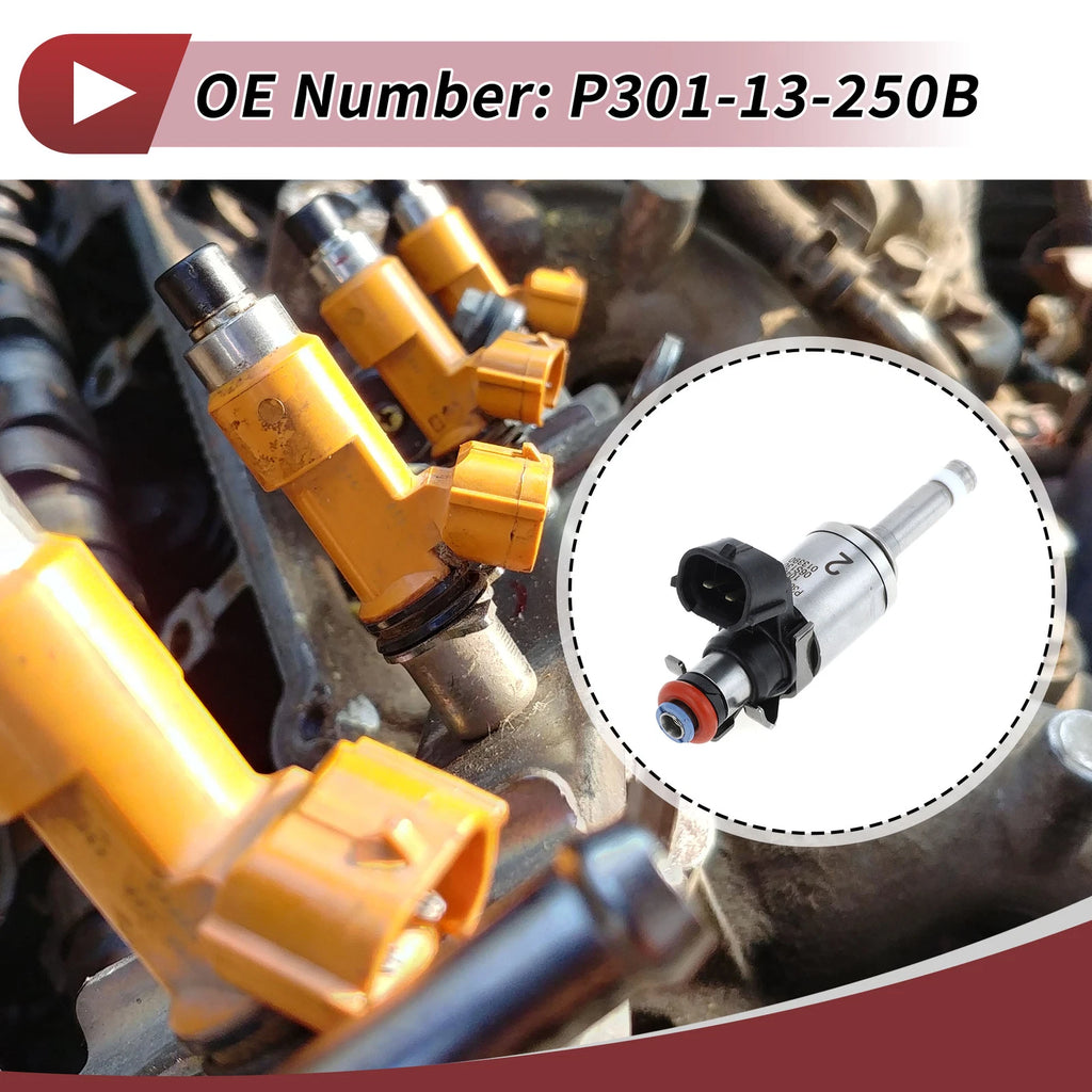 Fuel Injector P301-13-250B for Mazda 2 1.3L 16V (2011–2017)