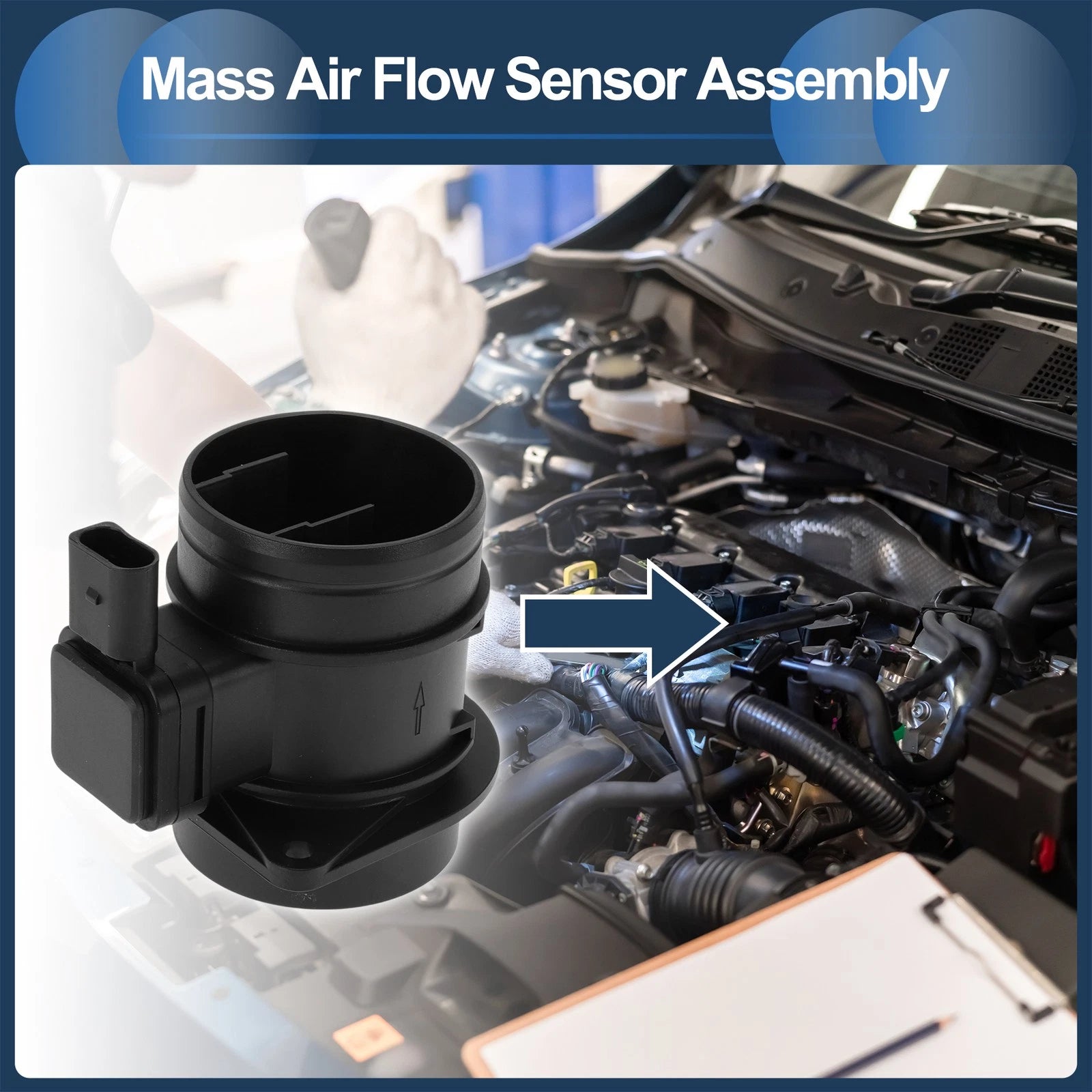 Mass Air Flow Sensor 03L906461 for Volkswagen Passat (2010–2015)