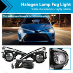 2X Front Grill Bumper Fog Lights for Toyota Yaris (2018–2019)