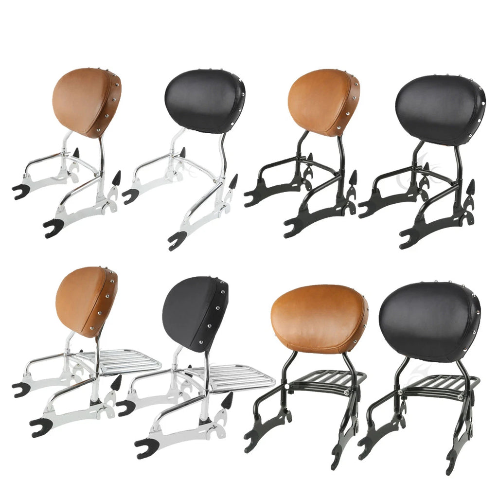 Sissy Bar Backrest Pad Luggage Rack for Indian Chief (2014–2023)