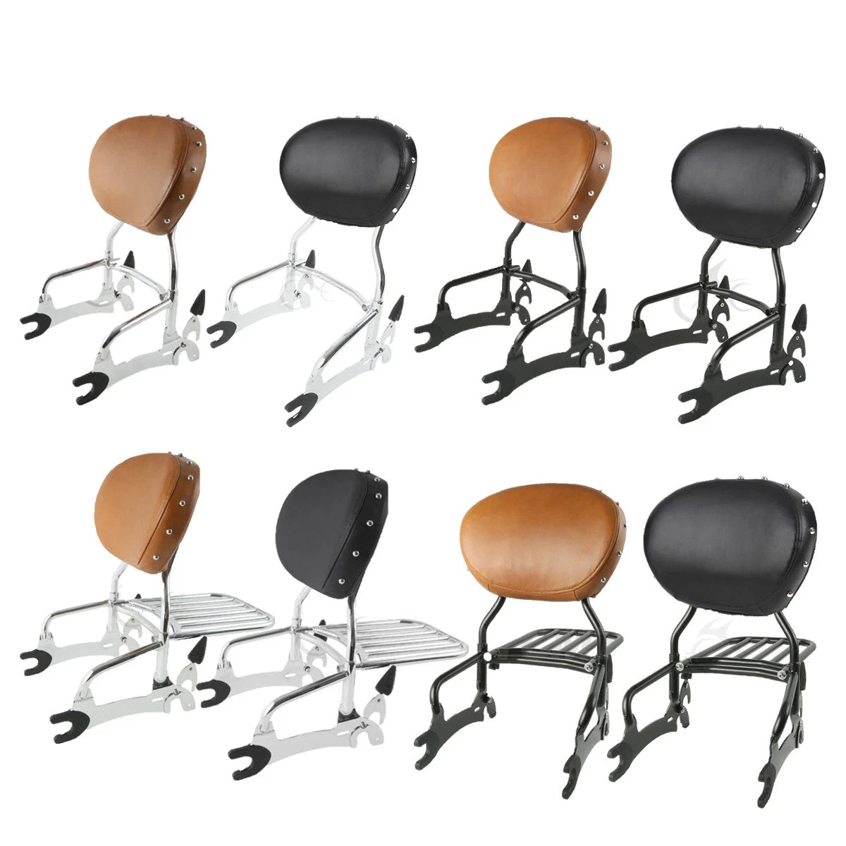 Sissy Bar Backrest Pad Luggage Rack for Indian Chief (2014–2023)