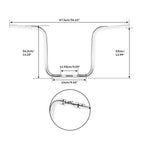 Chrome 14" Rise Ape Hanger Handlebar for Harley Sportster XL (2004–2023)