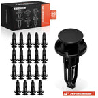 20Pcs 9mm Rear Bumper Cover Clips for Ford Toyota Honda Jeep