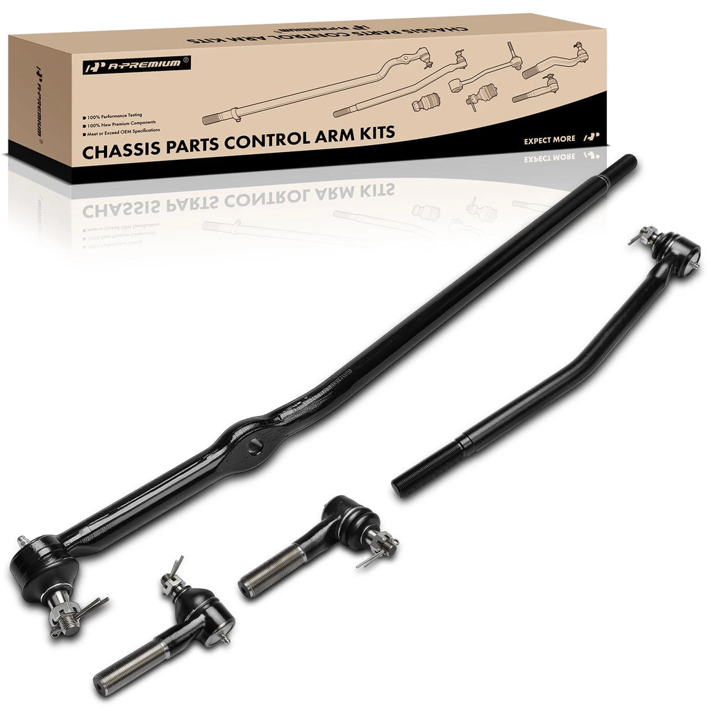 Set of 4 Front Inner Outer Tie Rod Ends for Ford E-150 (2003–2005)