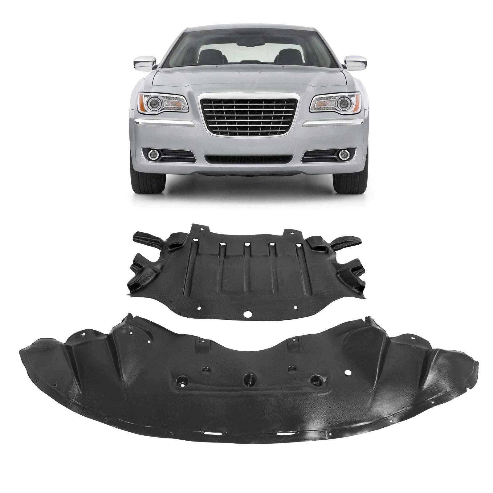 Front Engine Splash Shield Under Cover Kit for Chrysler 300 (2011–2014)