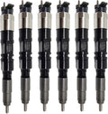 6X Fuel Injector 6068 4045 095000-8800 RE524382 for John Deere E210LC E240LC