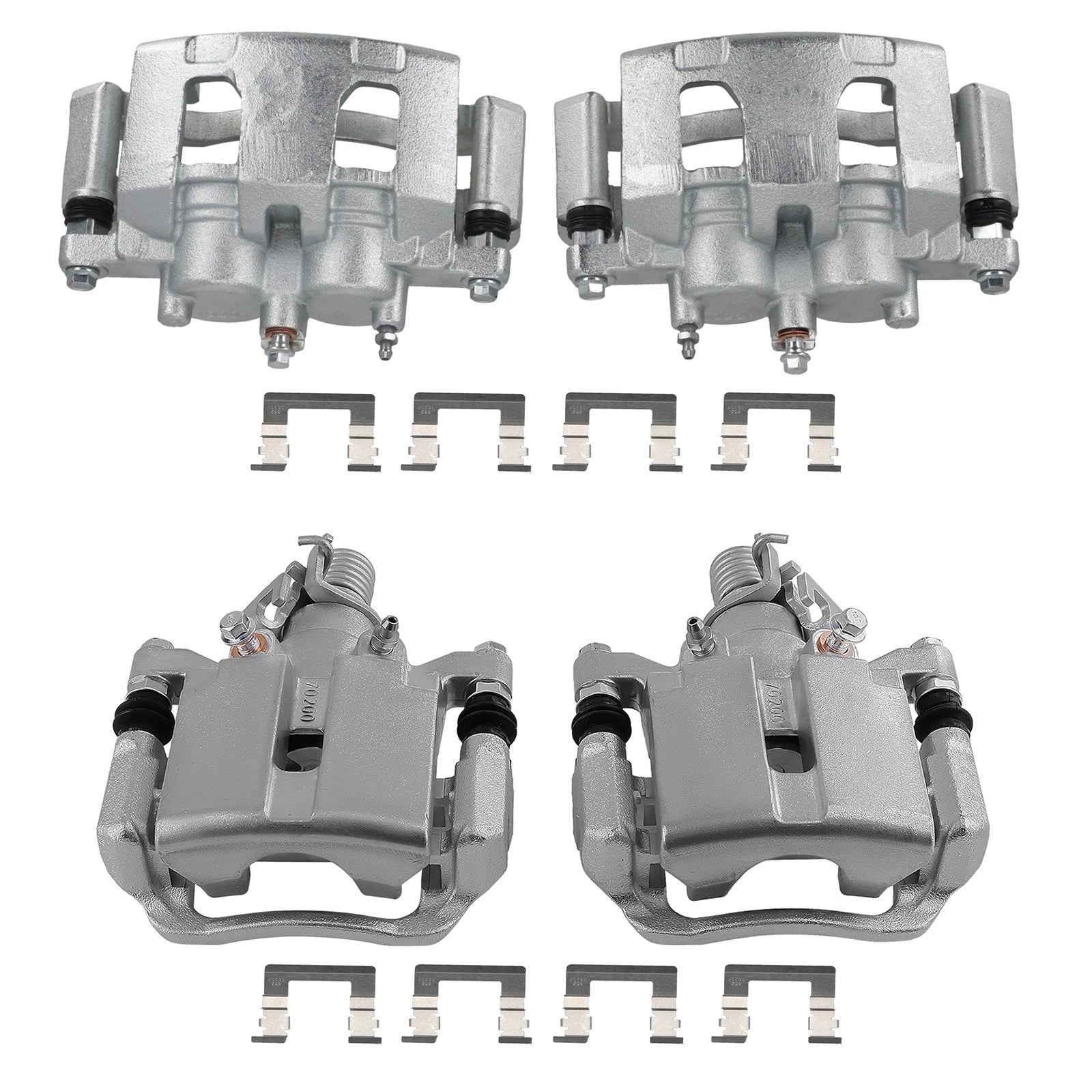 Set of 4 Front Rear Brake Calipers for Chevrolet Impala (2011–2013) 18B4989 18B4988