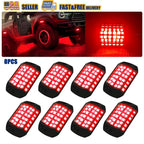 8x Red LED Neon Light Underglow Lamp Kit for Chevrolet Truck SUV (2003–2025)