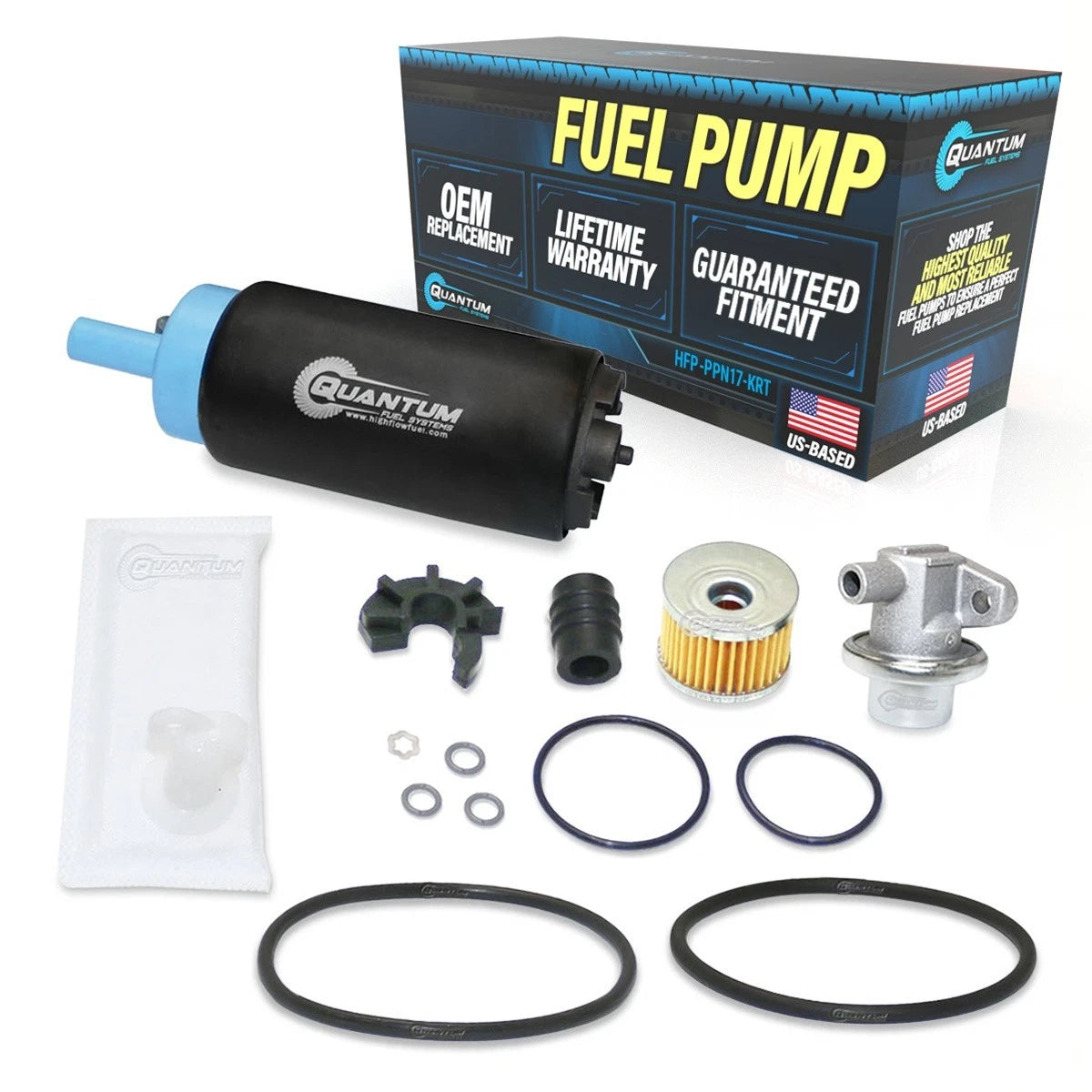 QFS Fuel Pump Set with Regulator, Gasket, Filter for KTM Adventure Super RC8 (2004–2023)
