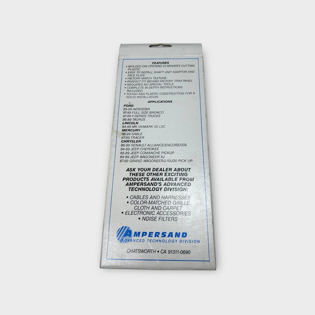 Multi Use Radio Installation Kit for Ford/AMC Vehicles (1984–1989)