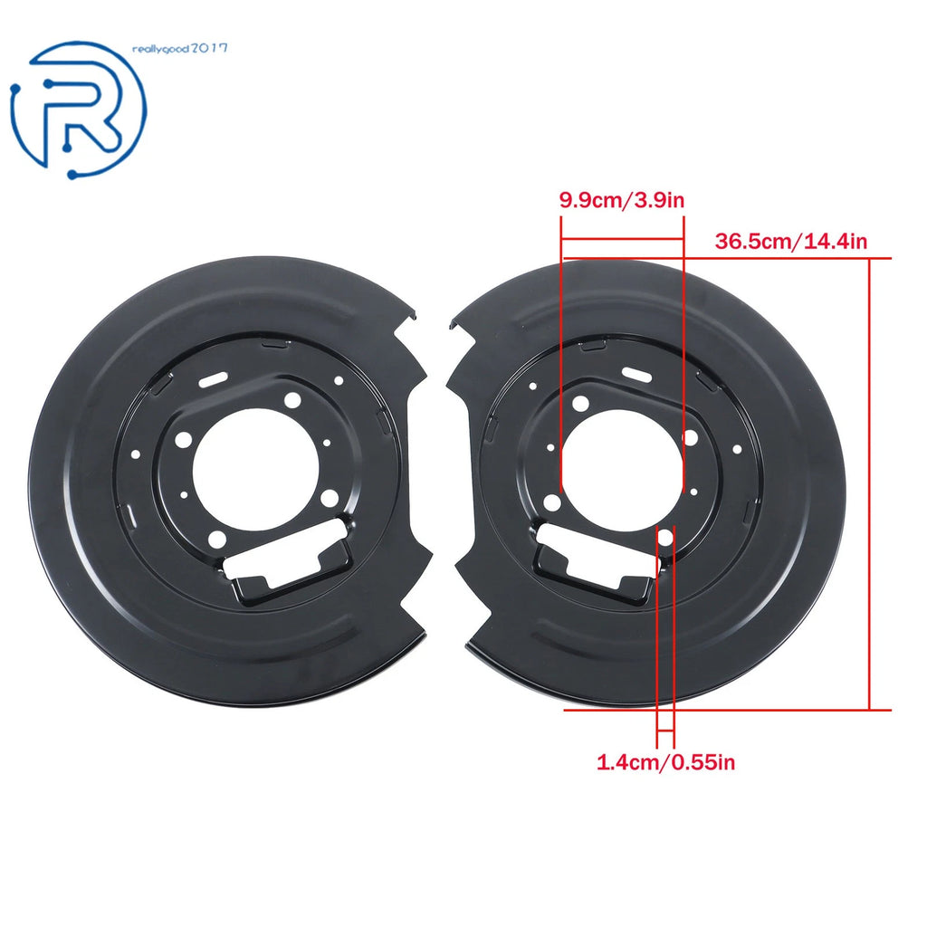 Set of 2 Rear Disc Brake Dust Shields for Ford F150 Expedition (1997–2000) 924-215