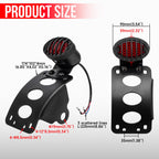 Tail Light Side Mount License Plate Bracket for Harley Honda Kawasaki