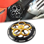 Gold Engine Cooling Fan Cover for Vespa Sprint Primavera 150 (2013-2023)