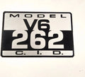 2X Aluminum 262 Decal for Crusader 262 V6 (1990–1995)