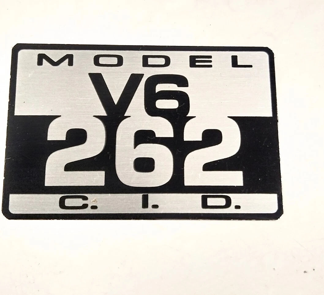 2X Aluminum 262 Decal for Crusader 262 V6 (1990–1995)