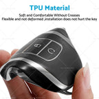 Remote Key Fob Case Cover for Chery Omoda 5 (2022–2023) Black Silver TPU