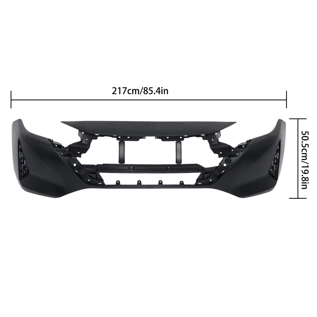 Front Bumper Cover for Nissan Sentra S/SV/SR (2024) Black Primed Plastic