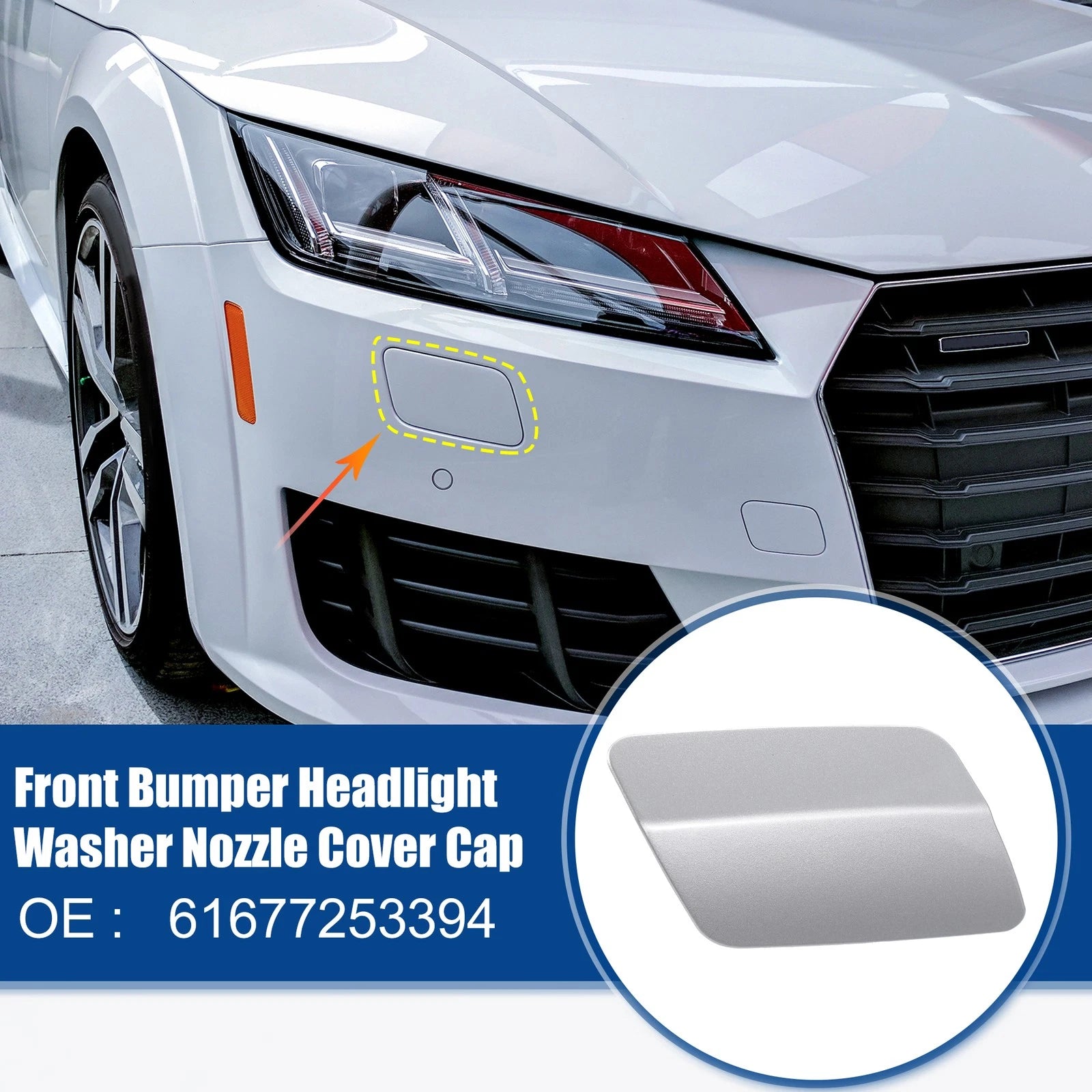 Right Headlight Washer Nozzle Cover Cap for BMW 328i (2011–2013)