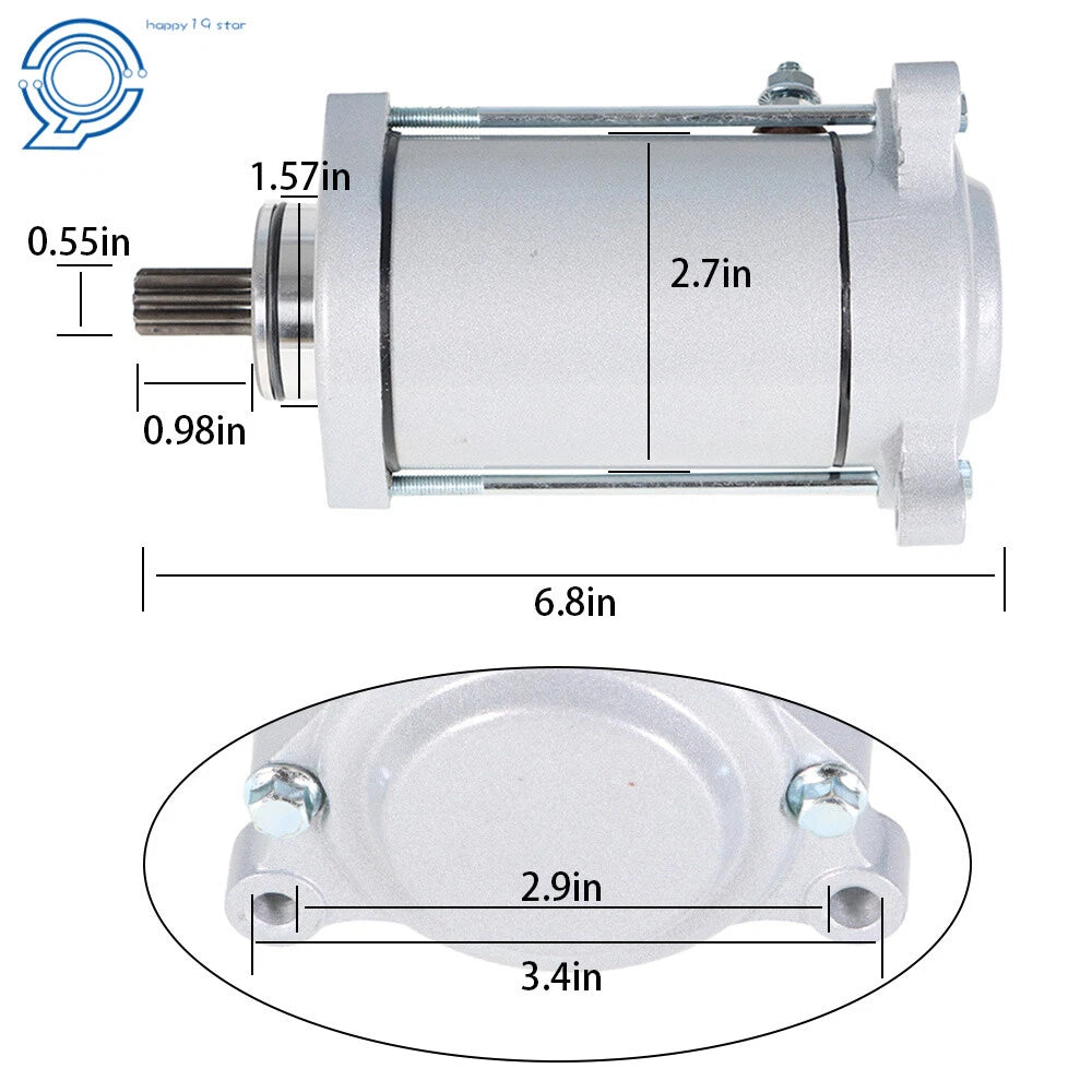 Starter & Relay Solenoid for Suzuki VL1500 Intruder (1998–2004)
