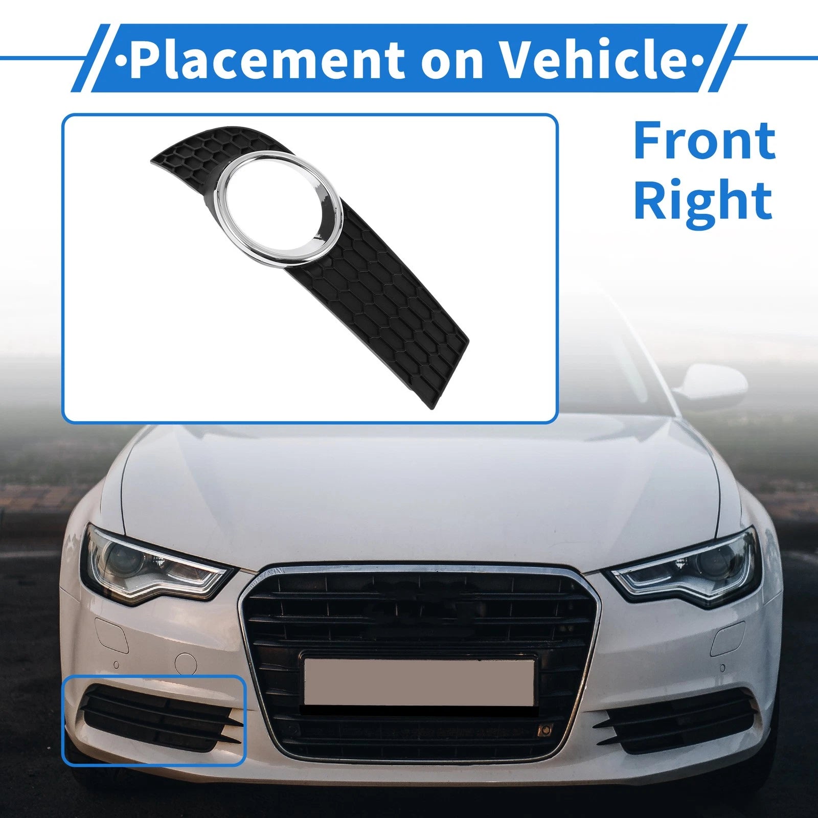 1 Pc Fog Light Grill for Chevrolet Aveo (2008–2010) No. 9023886