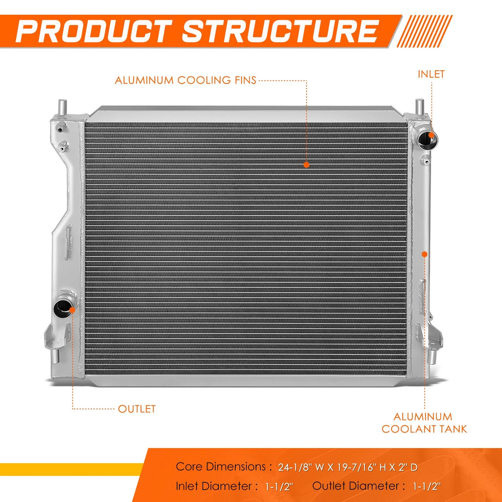 Full Aluminum 3-Row Cooling Radiator for Ford Mustang (2005–2014)