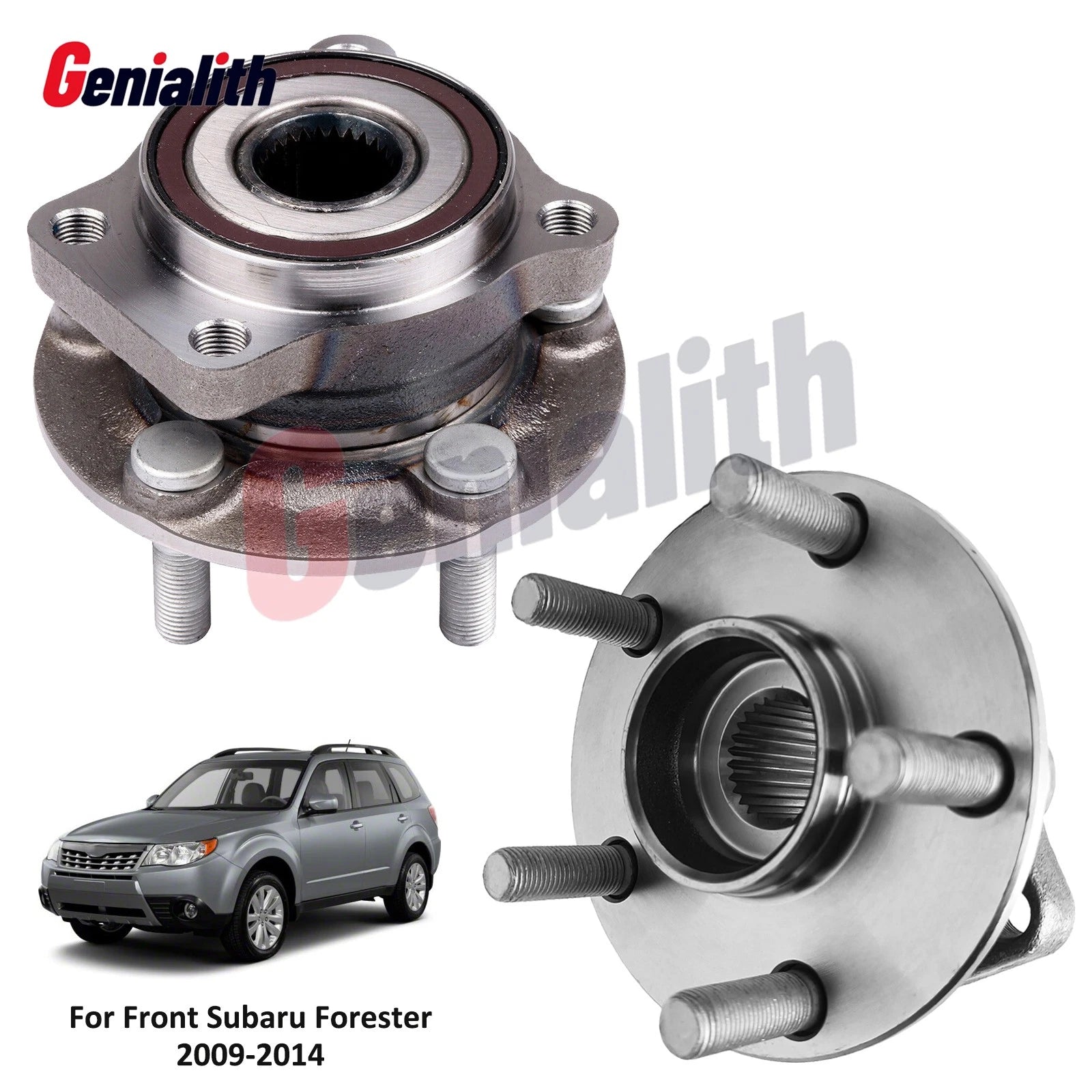 2X Front Wheel Hub & Bearing Assembly 513303 for Subaru Forester (2009–2014)