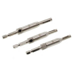 3X Holes Hinge Drill Bit Set 5/64", 7/64", 9/64" High-speed Steel