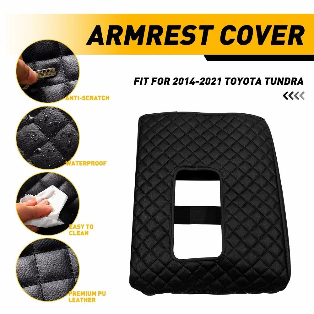 Center Console Lid Armrest Cover Cushion Pad for Toyota Tundra (2014–2021)