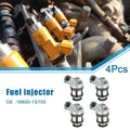 Set of 4 Fuel Injectors No.16600-1S700 for Nissan Frontier (1998–2004)
