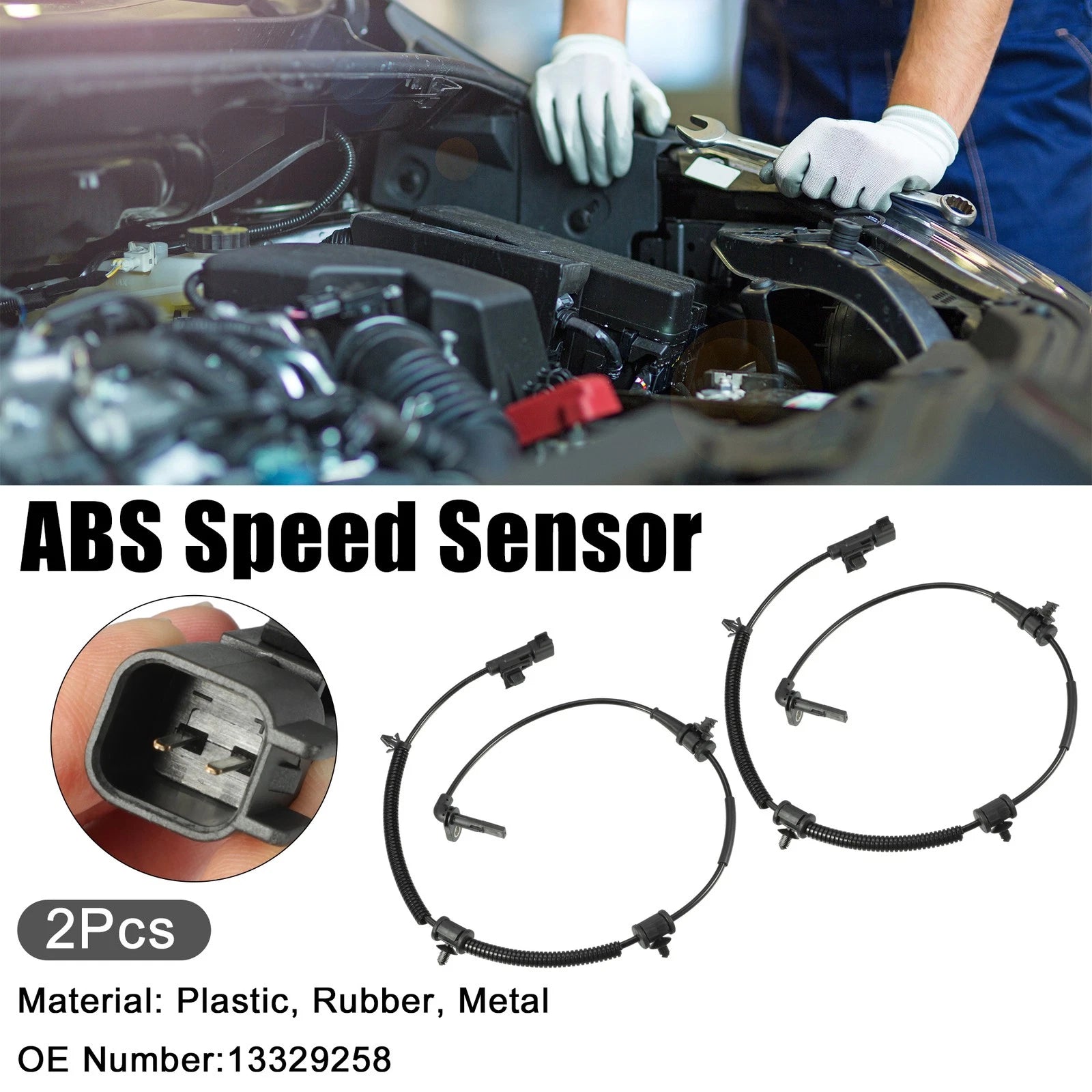 2pcs ABS Wheel Speed Sensor for Chevrolet Cruze (2011–2016) No. 13329258