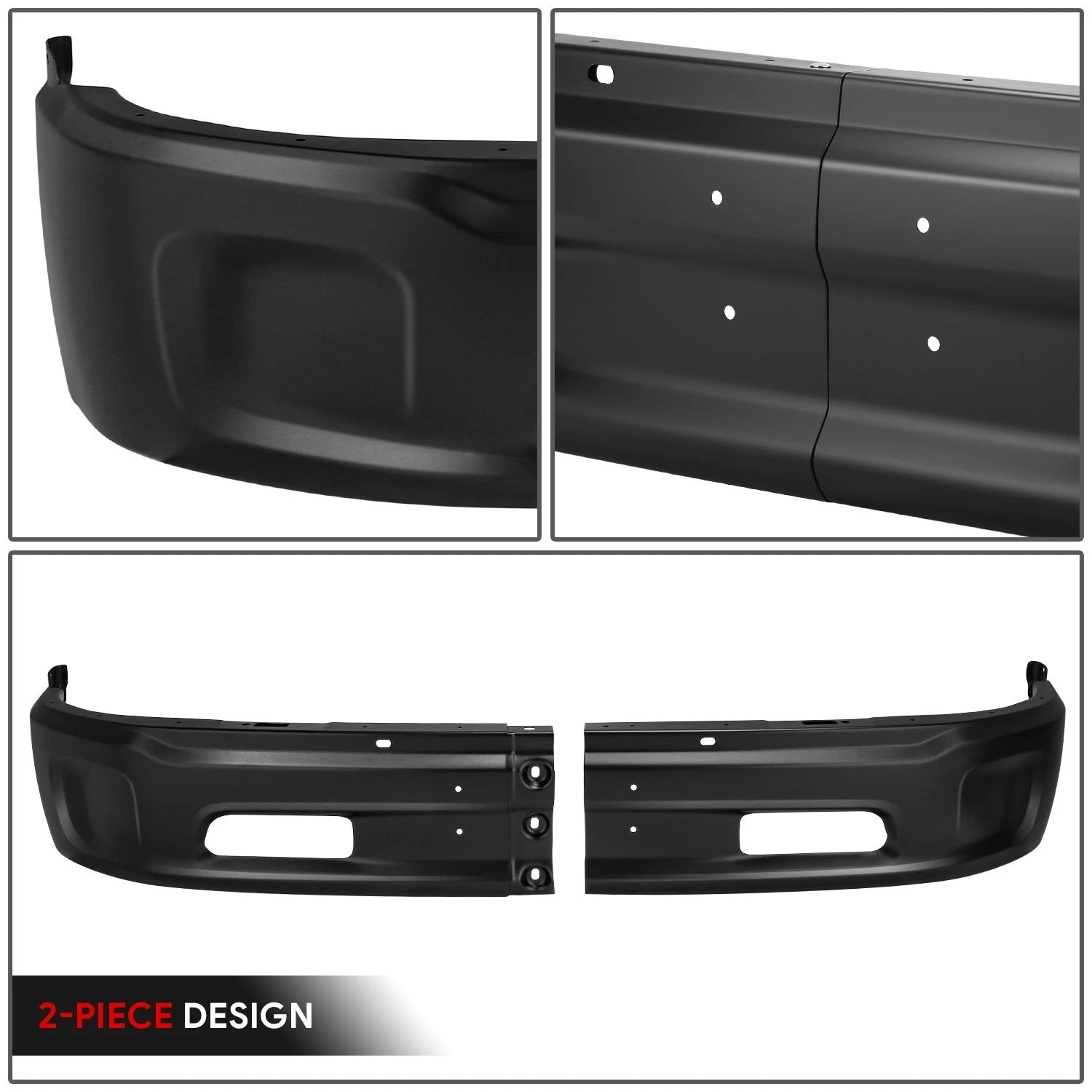 Front Bumper Face Bar for Ram 1500 (2014–2023) w/o Parking Sensor & Fog Light Hole