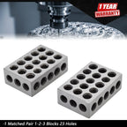 Matched Pair 1-2-3 Blocks for Machinist Jig (Ultra Precision)