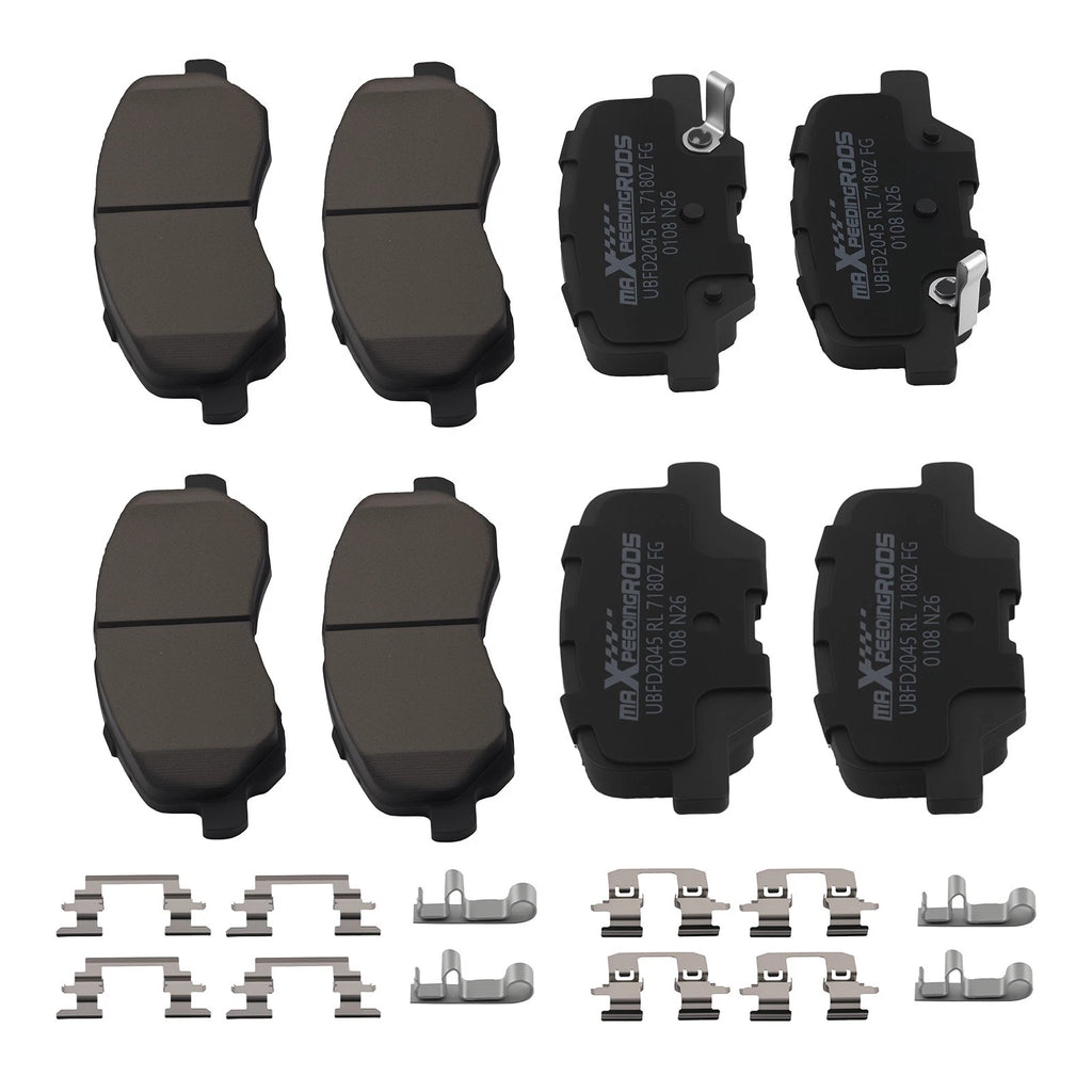 Set of 4 Ceramic Brake Pads for Mitsubishi Outlander (2014–2019) D1679 D866
