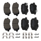 Set of 4 Ceramic Brake Pads for Mitsubishi Outlander (2014–2019) D1679 D866