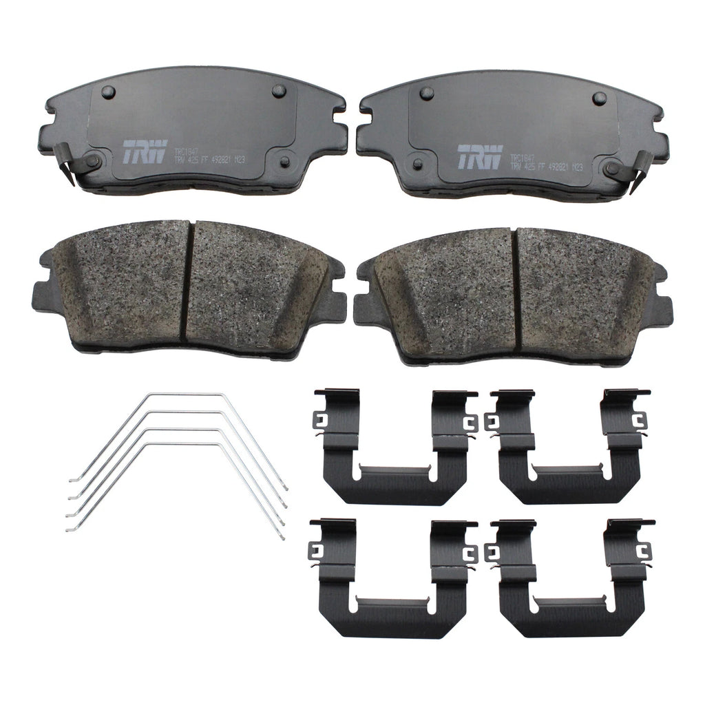 Set of 4 TRW Pro Front Ceramic Brake Pads for Hyundai Elantra Tucson Sportage