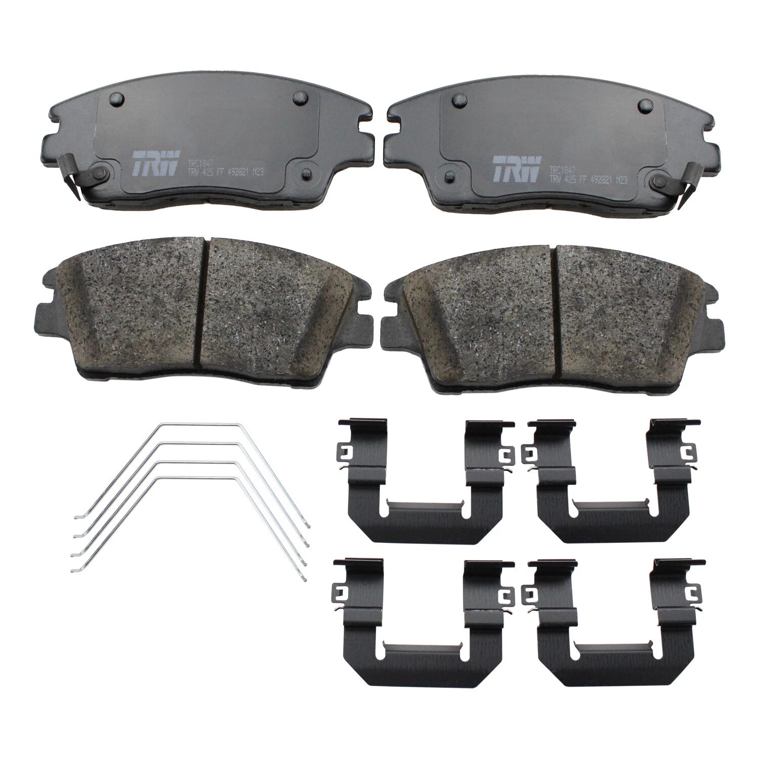Set of 4 TRW Pro Front Ceramic Brake Pads for Hyundai Elantra Tucson Sportage
