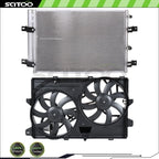 AC Condenser and Cooling Fan Assembly Kit for Ford Edge (2007–2010)