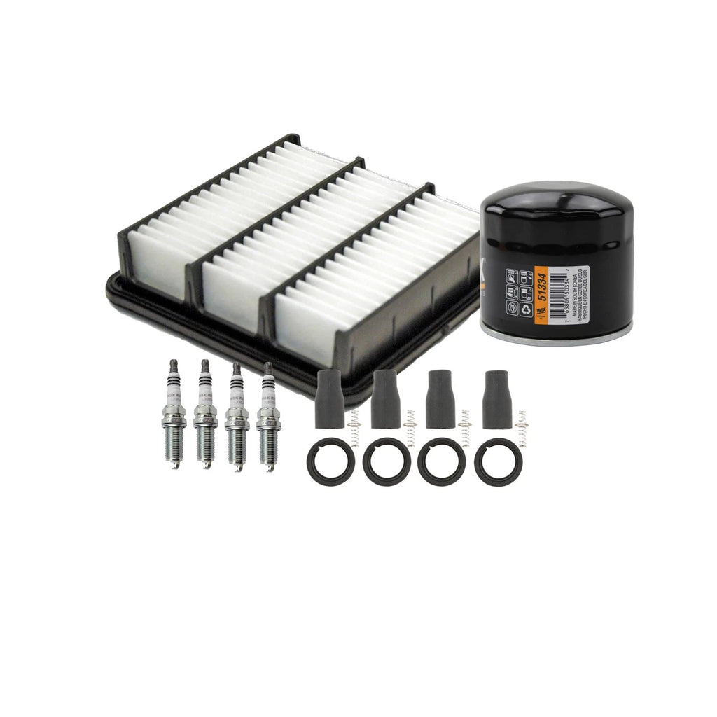 Wix Tune Up Kit with NGK 4 Spark Plugs & Coil Boots for Forte Forte Koup (2010–2013)